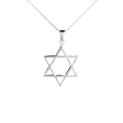 Star of David Silver Pendant