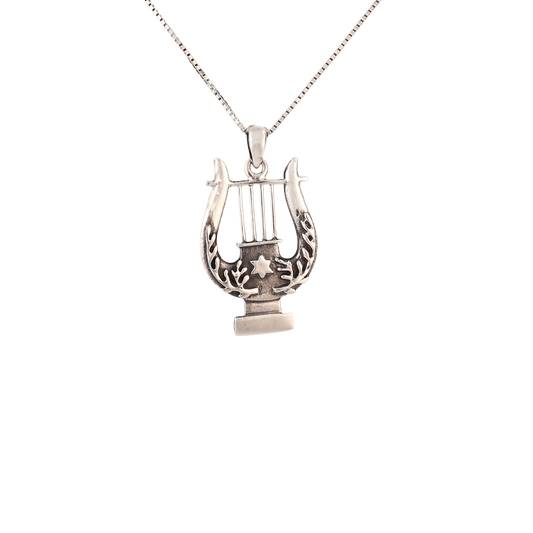 Harp Sterling Silver Pendant