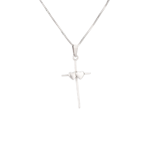 Cross With Hearts Pendant