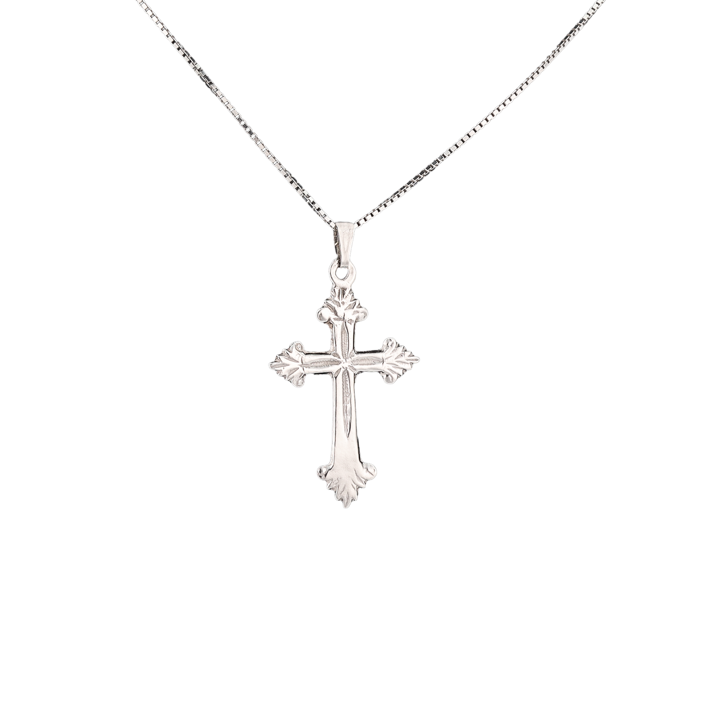 Silver cross pendant 