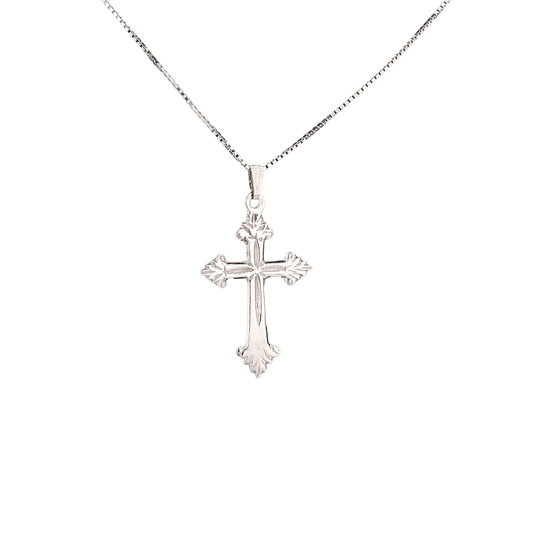 Silver cross pendant 