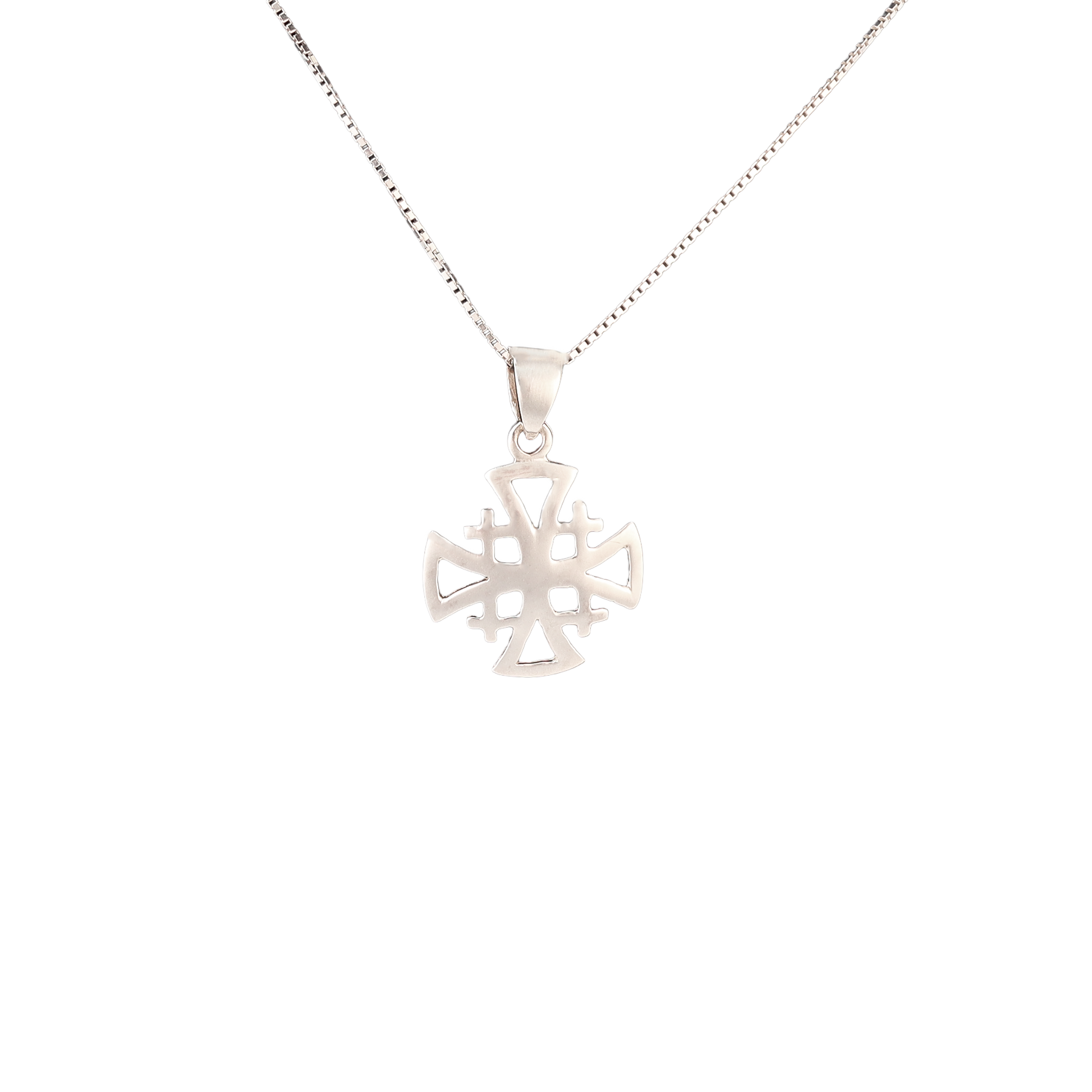 domed cross pendant
