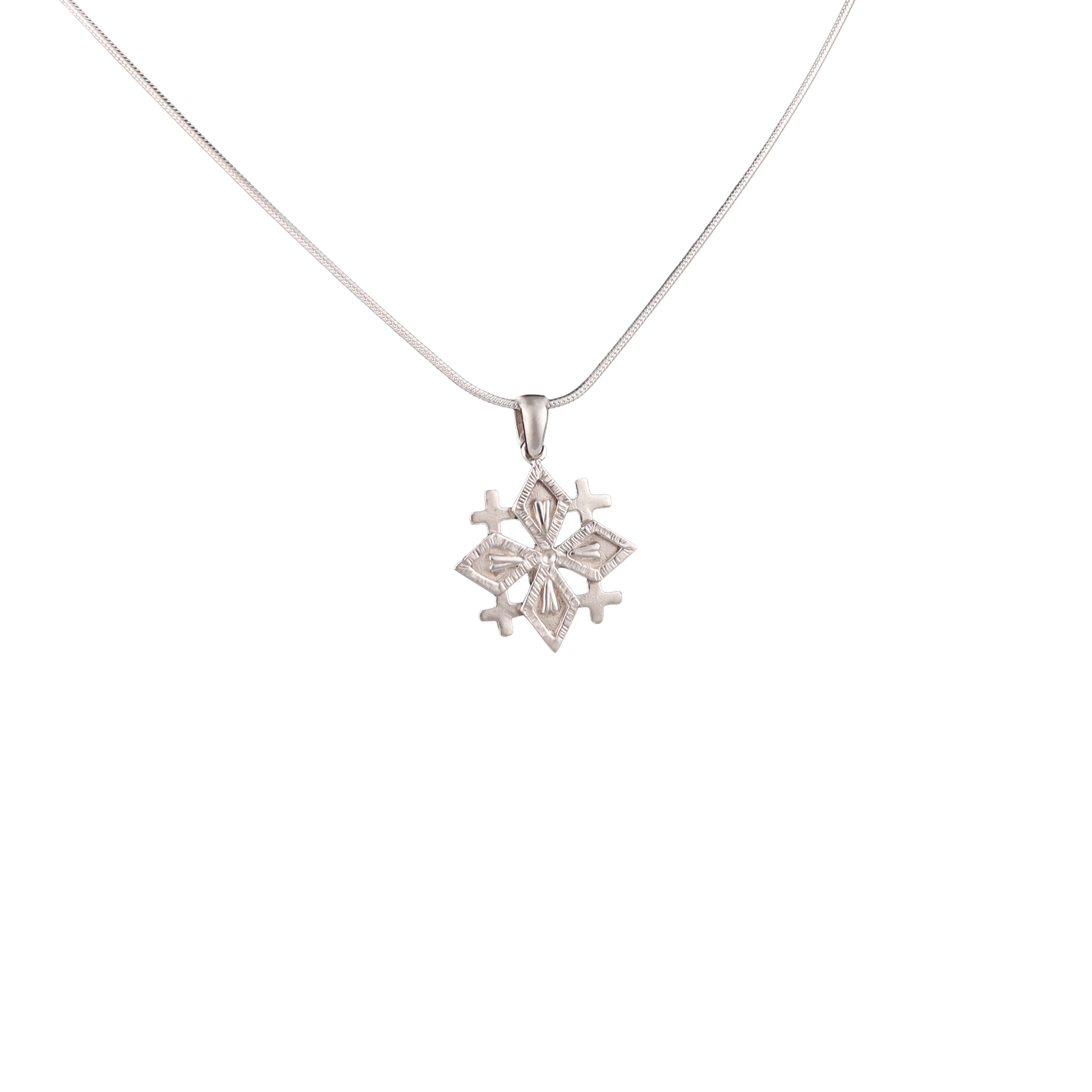 Jerusalem Cross Sterling Silver Pendant