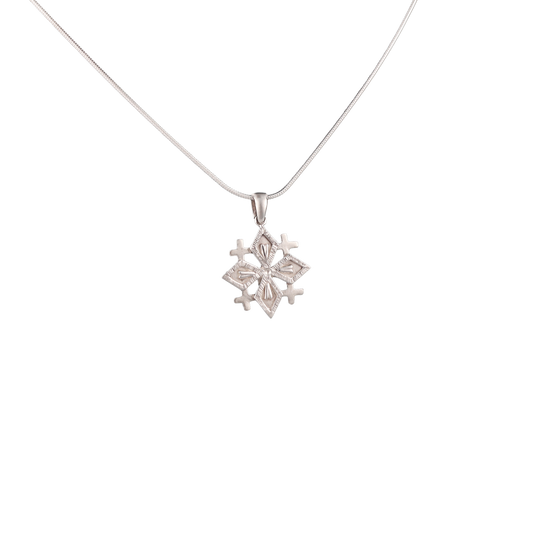 Jerusalem Cross Sterling Silver Pendant