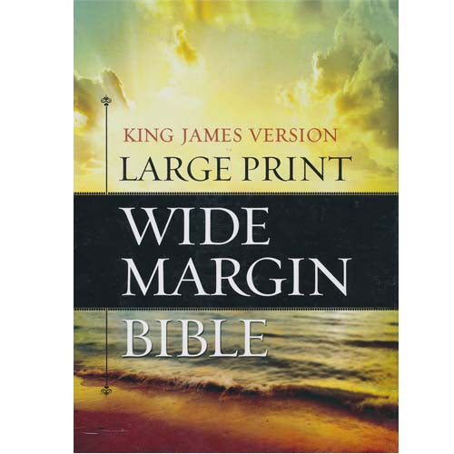 KJV Giant Print Wide Margin Bible - Genuine Leather