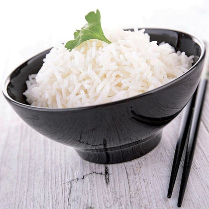 A bowl of white rice