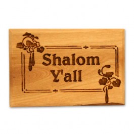 Olive Wood Magnet - Shalom Y'all