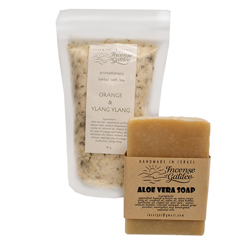 Aloe Vera Soap & Bath Salt Set