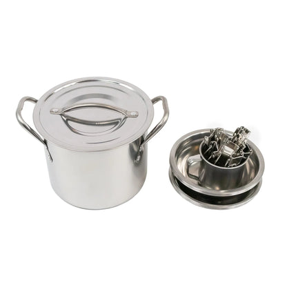 Emergency Zone 4 Person Stainless Steel Cooking Set