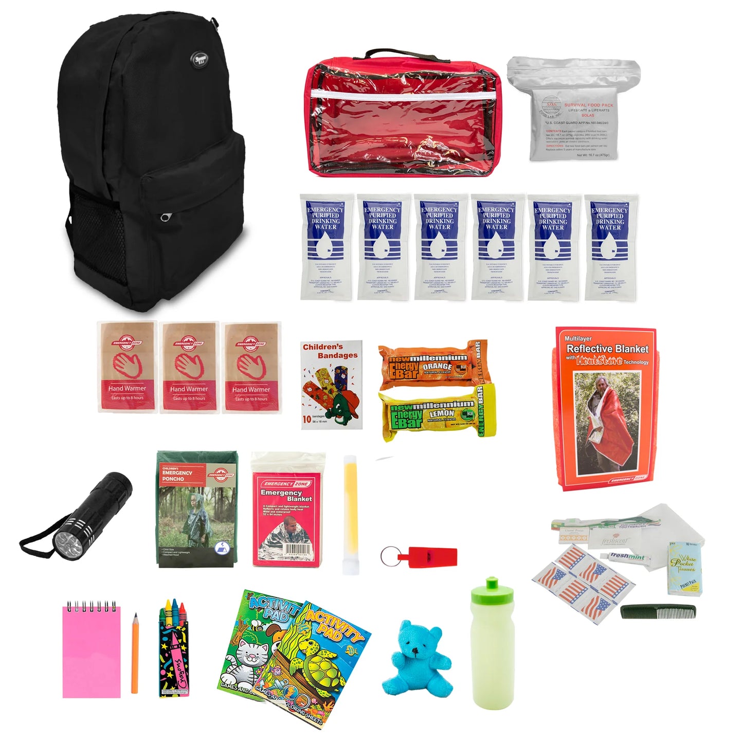 Emergency Zone Children's 72 Hour Survival Kit
