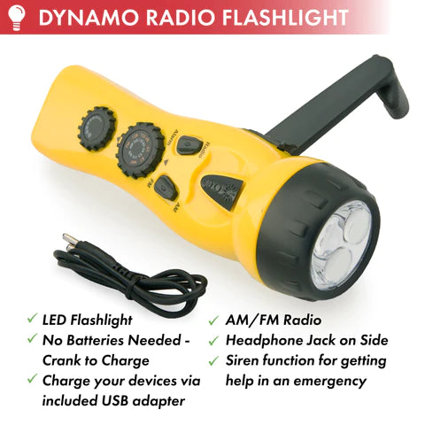 Emergency Zone Dynamo Radio Flashlight