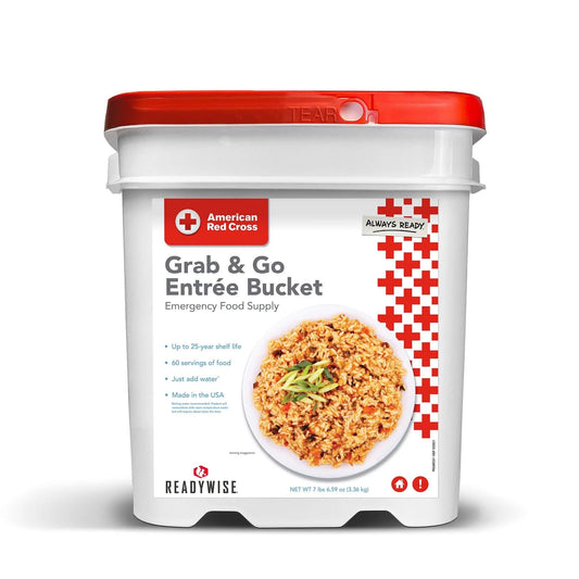 ReadyWise American Red Cross 60 Serving Grab & Go Entree Bucket