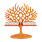 Tree of Life Orange Hanukkiah