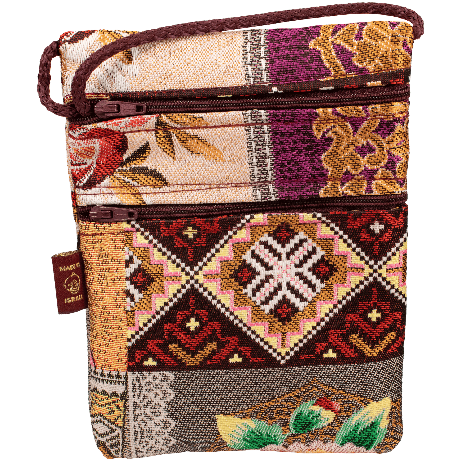 Crossbody Purse with various designs floral patchwork pattern