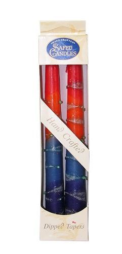 Tapered Candles - Red/Blue Ombre