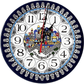 Armenian Ceramic Jerusalem Clock