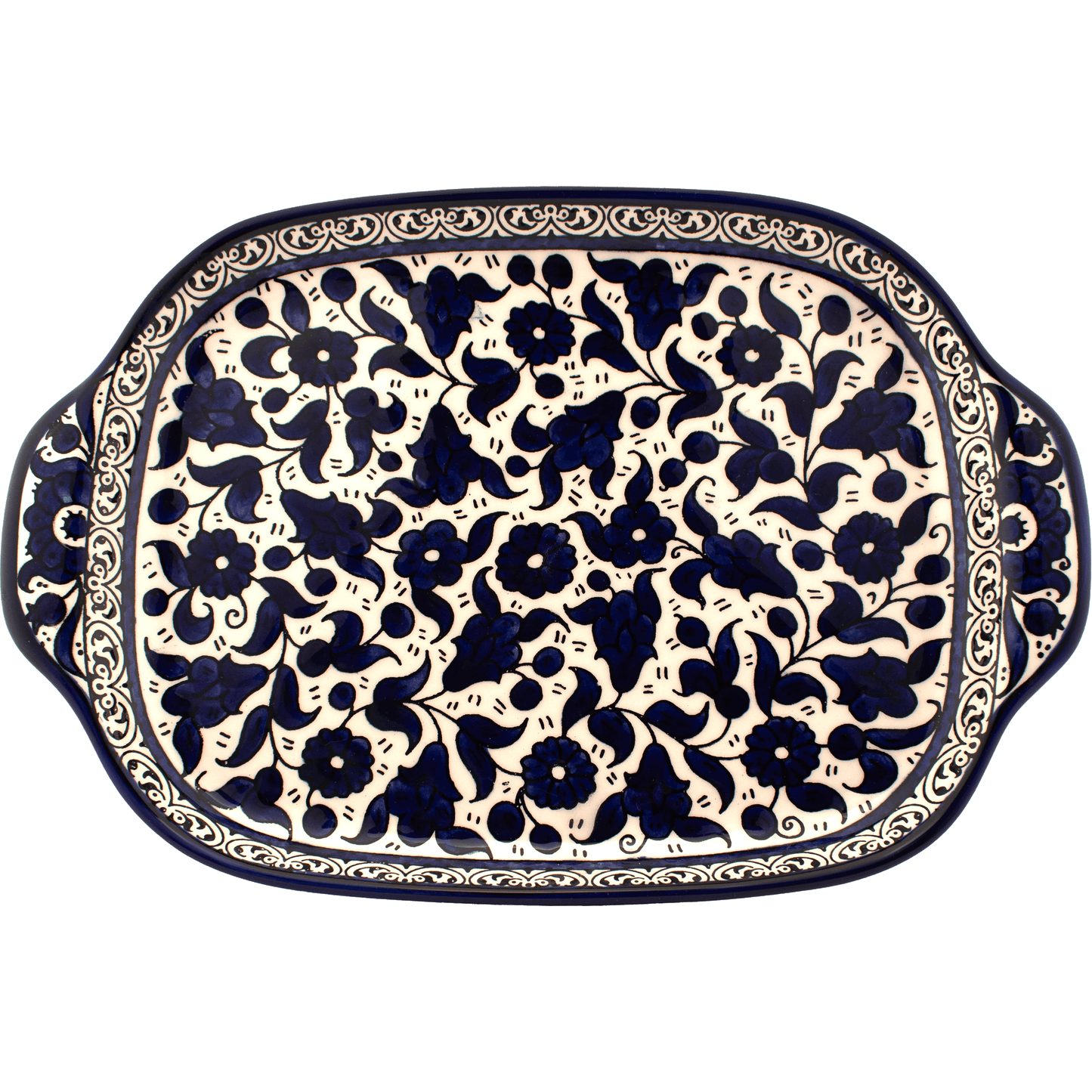 Armenian Ceramic Serving Tray - Large (Various Designs)