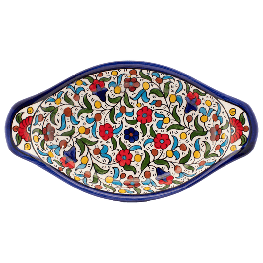 Armenian Ceramic Oval Serving Dish - S (Various Designs)