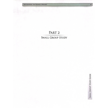 Deuteronomy Adult Study Guide (Printed Version)