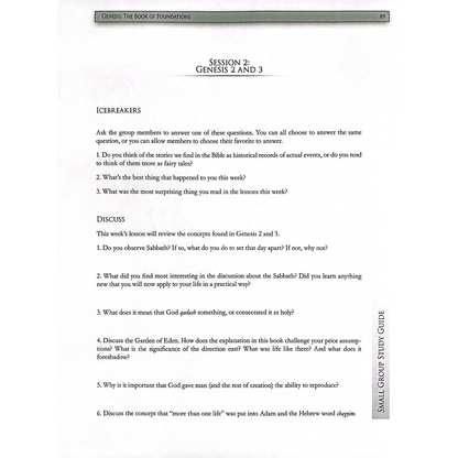 Genesis Adult Study Guide (Printed Version)