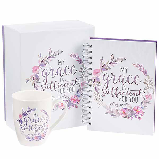 My Grace is Sufficient Gift Set, Mug and Journal
