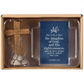 wooden cross with Matthew 6:33 bible verse 