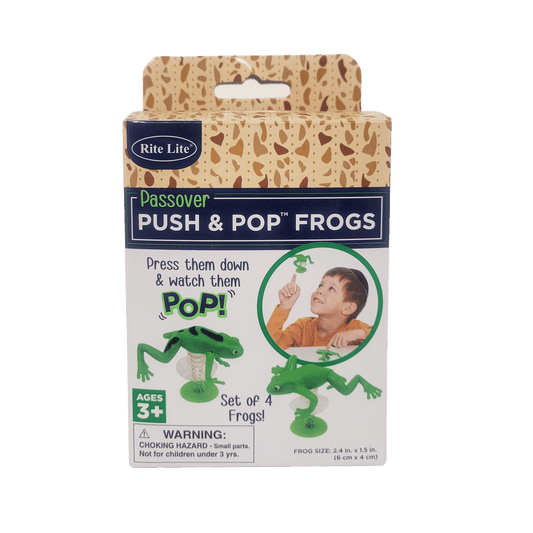 rite lite passover push and pop frogs toy with boy playing with toy on cover 