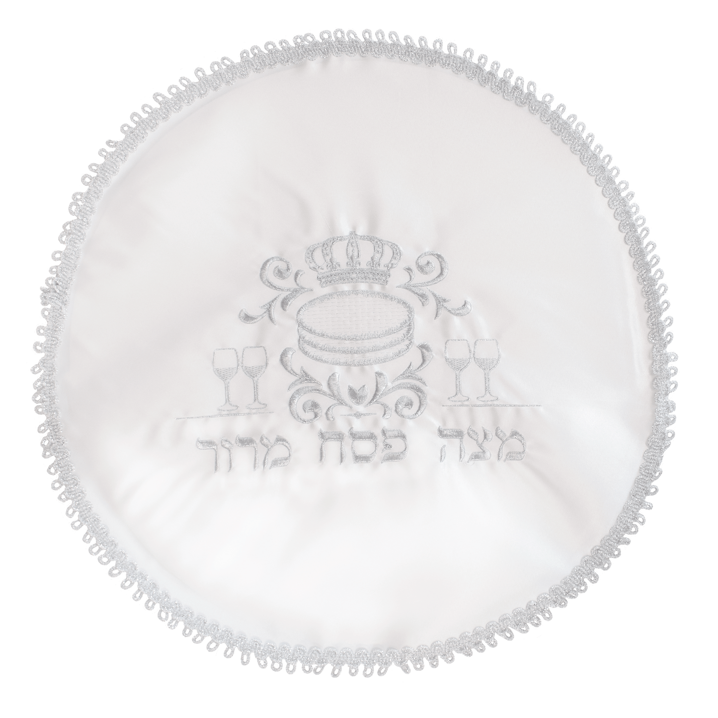 Satin Passover Cover - Crown