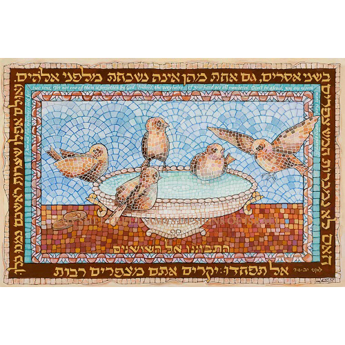 Sparrows, Luke 12 Mosaic Prints