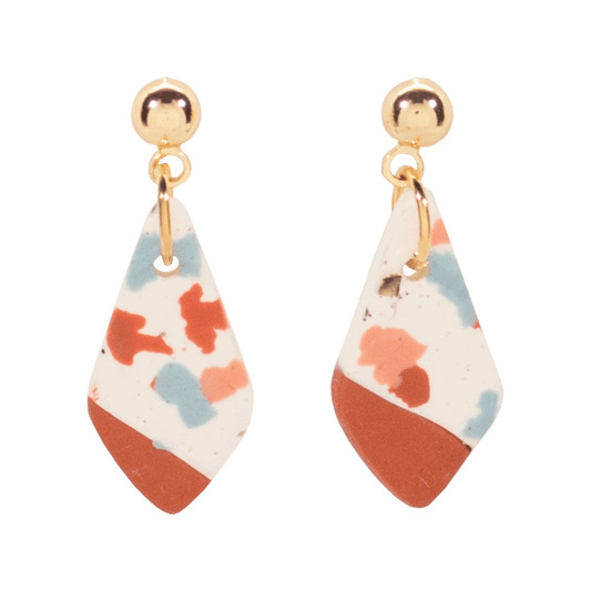 Handcrafted Clay Earrings - Cotton Candy
