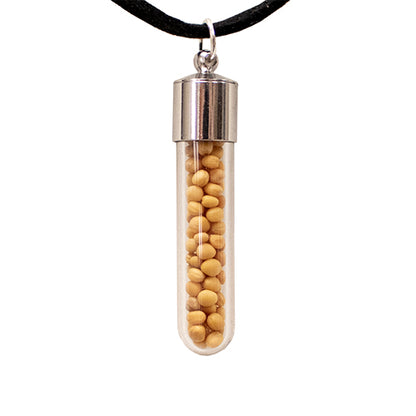 Mustard Seed Tube Necklace
