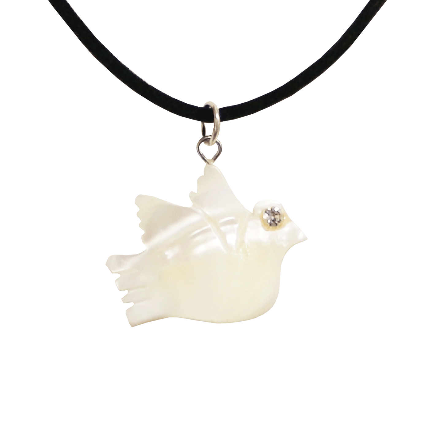 Mother of Pearl Dove  Necklace