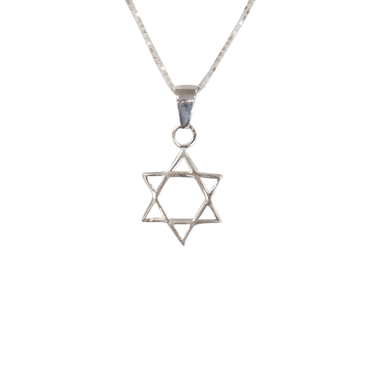 Star of David Necklace - 925 Silver