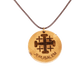 Jerusalem Cross Wooden Necklace