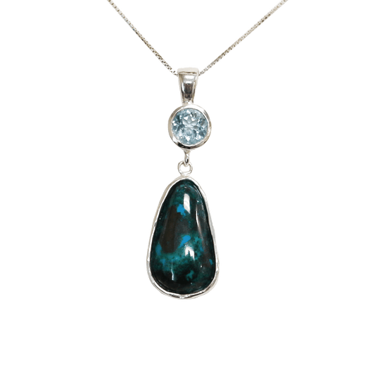 Eilat Stone Aquamarine Necklace