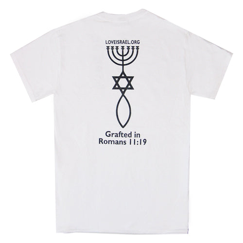 Grafted-In T-Shirt (White-LI) S-2XL