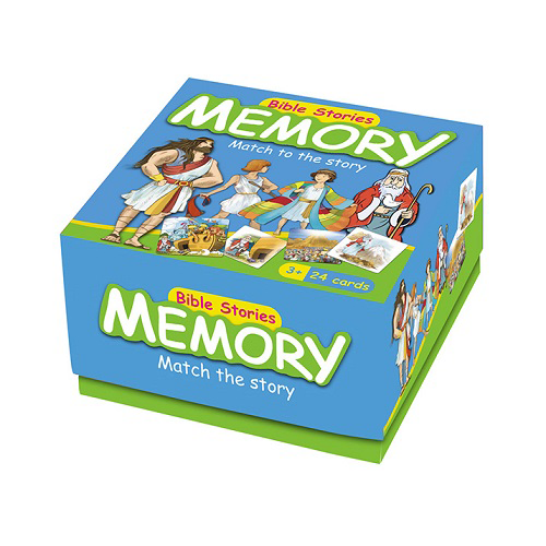 Traditional memory game with bible stories ages 3+