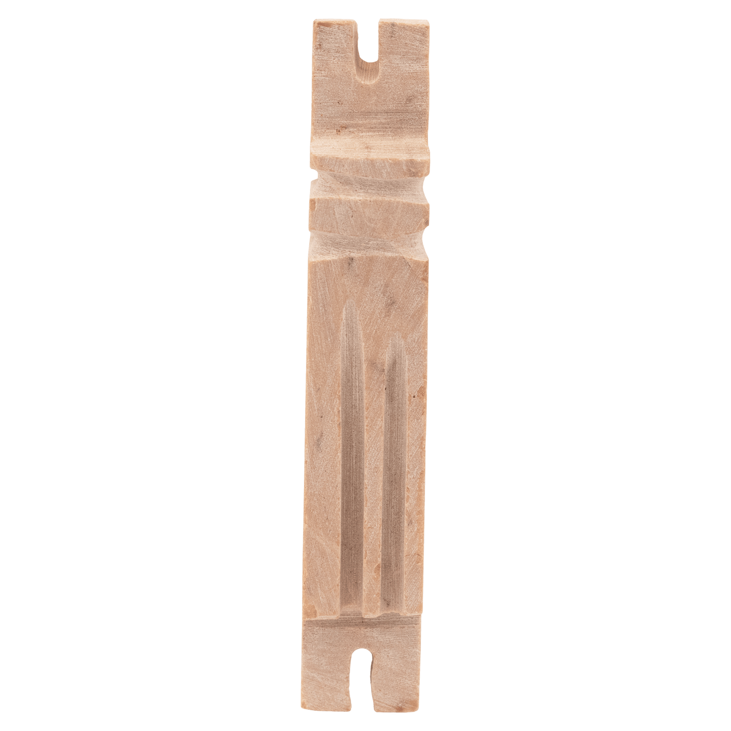 Shin Stone Mezuzah with two grooves.