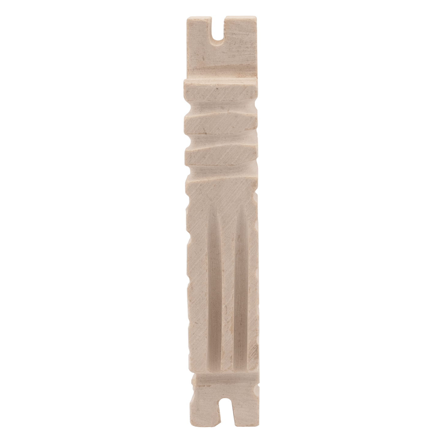 Shin Stone Mezuzah with three grooves