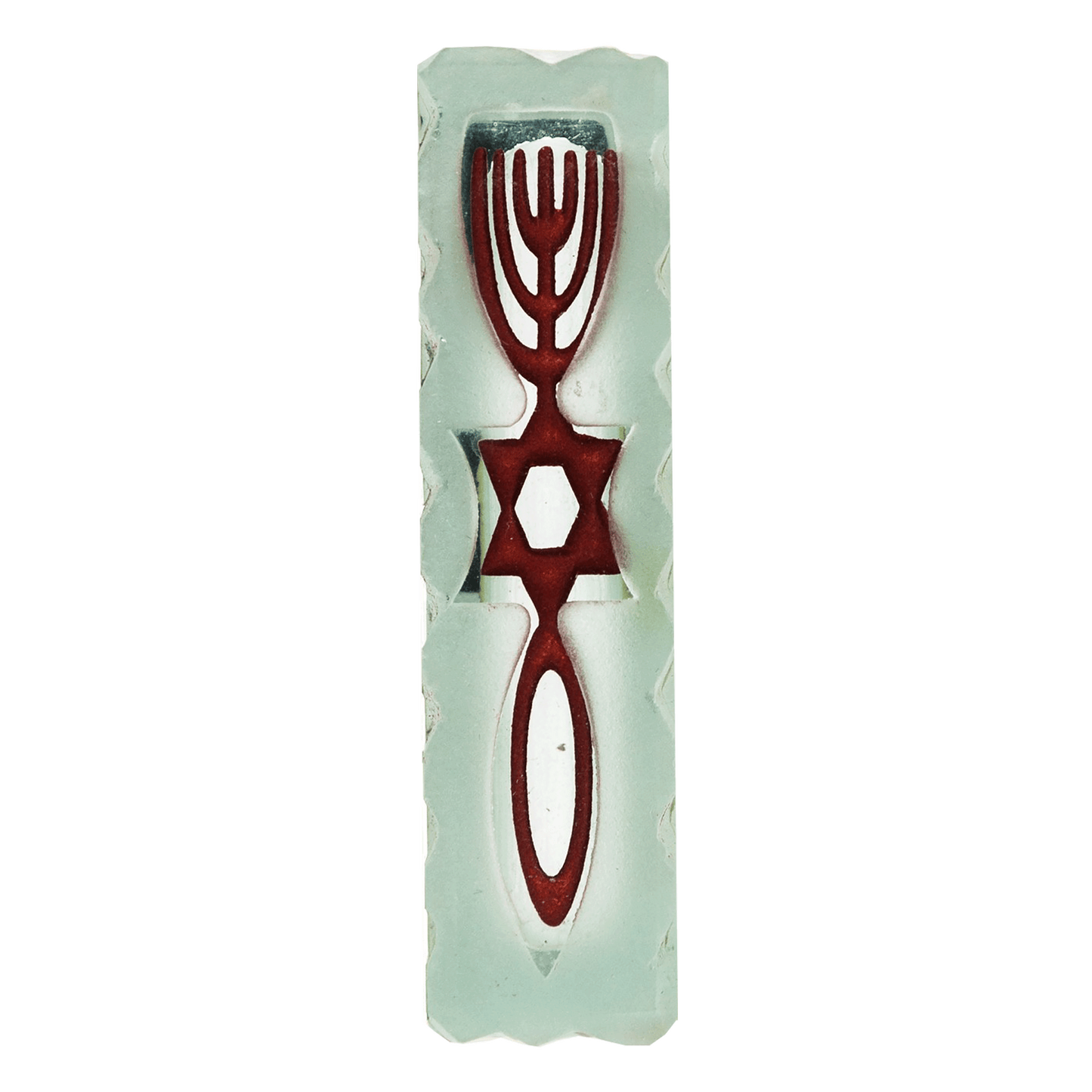 Grafted in Glass Mezuzah - Various Colors