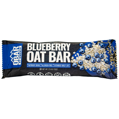 Delicious Blueberry Oat bar, allergen-free, nutrient-dense