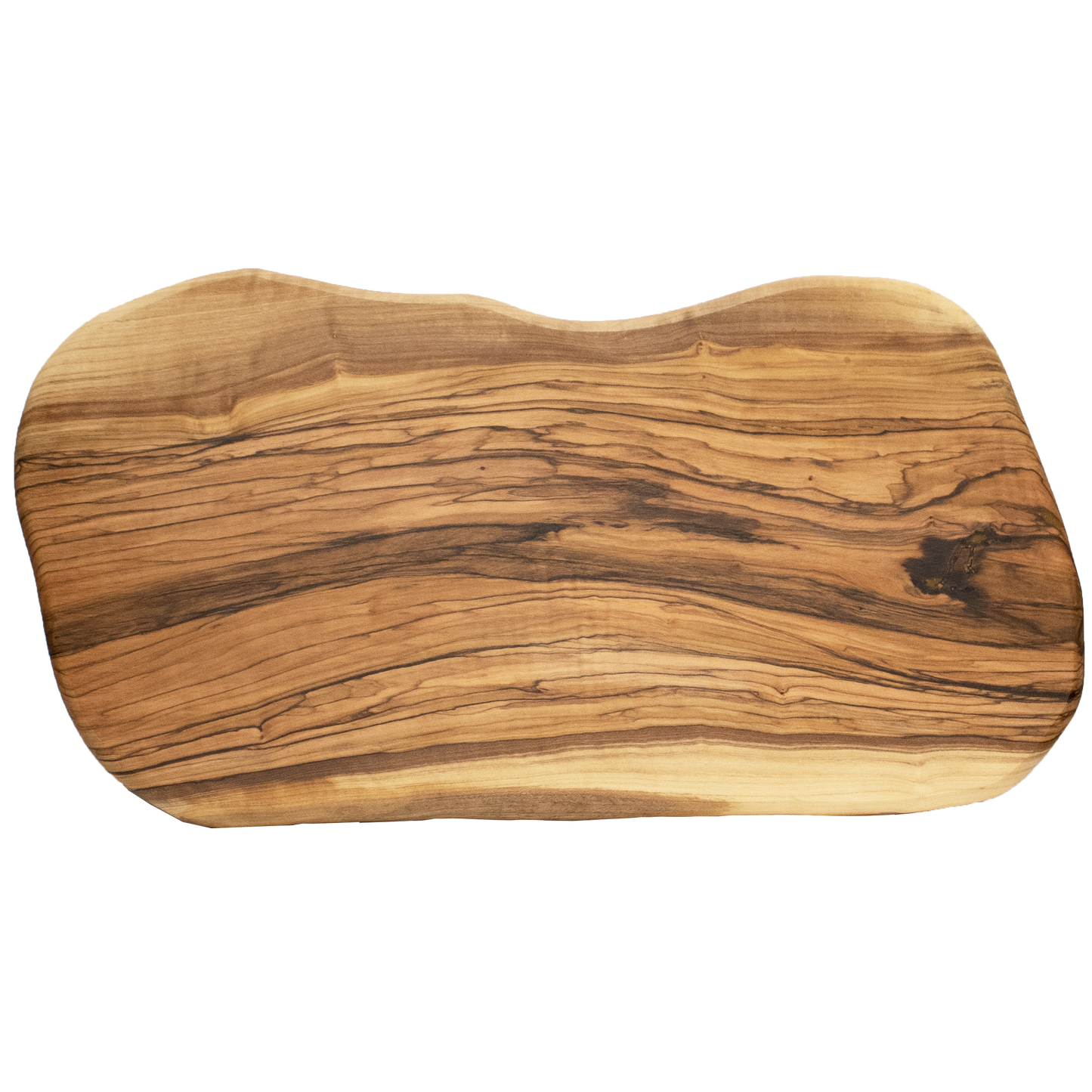 Small Solid Olive Wood Cutting or Serving Board with natural edges 