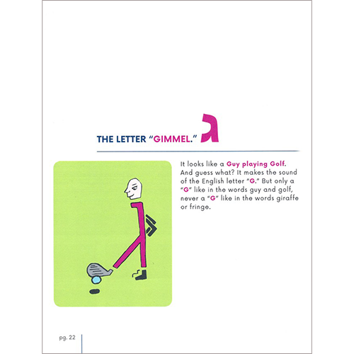 the letter Gimmel explained in hebrew language study book and guide by Miiko Shaffier 