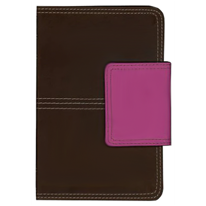 NKJV Compact Ultra Thin Bible - Brown & Pink