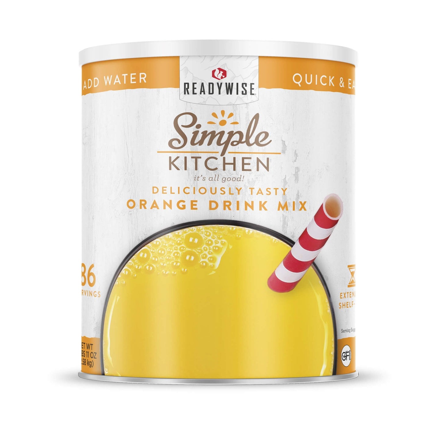 Simple Kitchen #10 Can: Orange Drink Mix - Dented