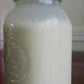 mason jar filled with ready hour powdered milk