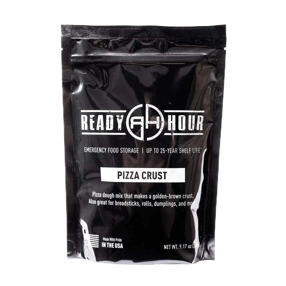 ready hour pizza crust black packaging 