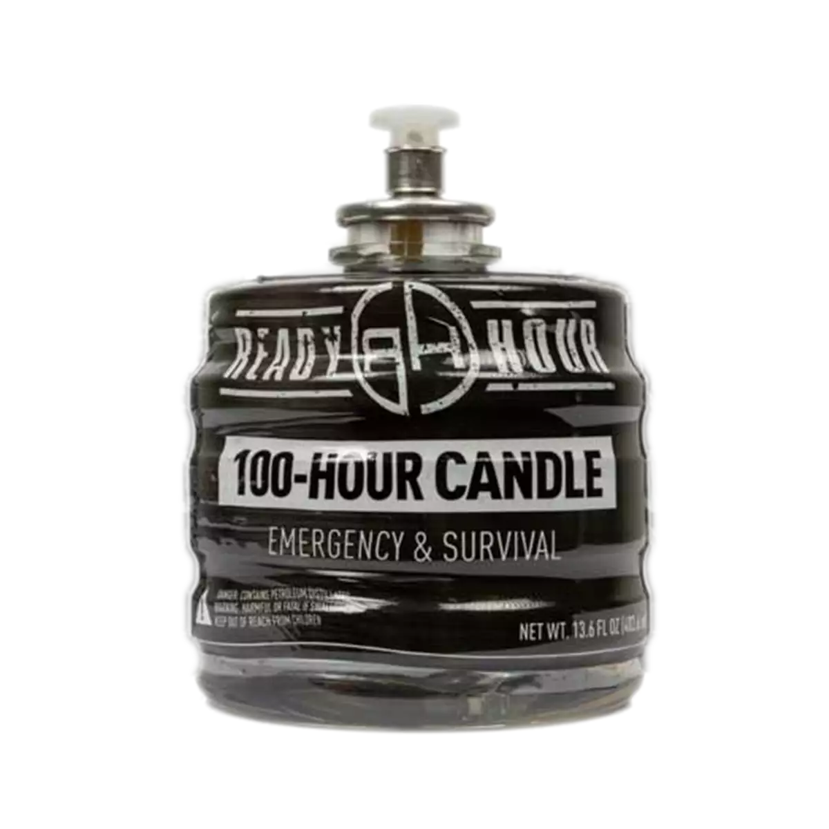 Close-up of Ready Hour 100-Hour candle