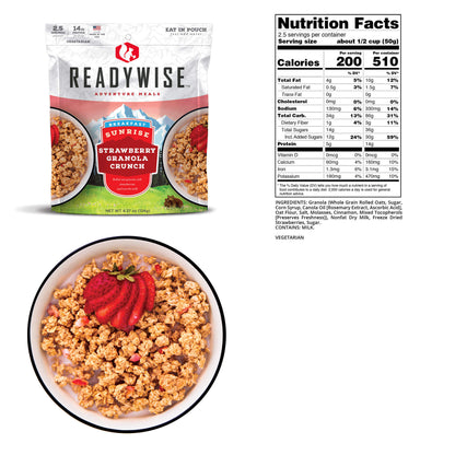 Adventure Meals: Sunrise Strawberry Granola Crunch