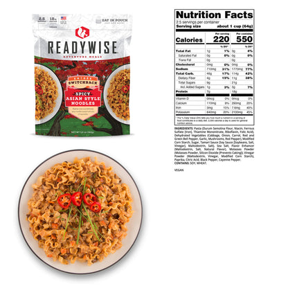 Adventure Meals: Switchback Spicy Asian Style Noodles